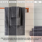 Hawmam Linen Grey 6 Piece Bath Towels Set - Image 3