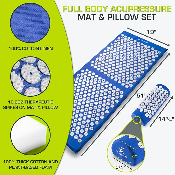 ProsourceFit Acupressure Mat and Pillow Set - Image 2