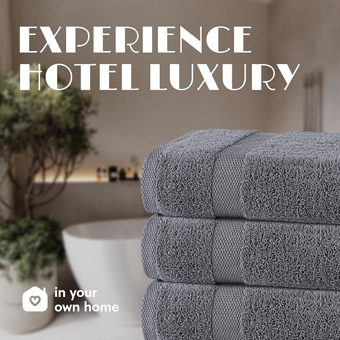 White Classic Wealuxe Grey Towels - Image 7