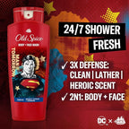 Old Spice Body Wash + Antiperspirant Deodorant Bundle Pack, Superman Man of - Image 2