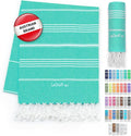 LeStoff Turkish Beach Towel 100% Organic Cotton Prewashed 38"x71" Soft Highly by 100organictowels