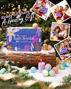 Hemp Oil Bath Bombs Women Gift Set, 24 Pack Natural Bubble Bath Spa Kit - Image 7