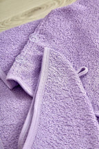 Long Cotton Hair Towel Wrap for Women 28"x11" Purple, Hair Towel Cotton - Image 4