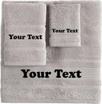 Personalize Your Towels with Custom Embroidery: Names, and Initials. Perfect - Image 2