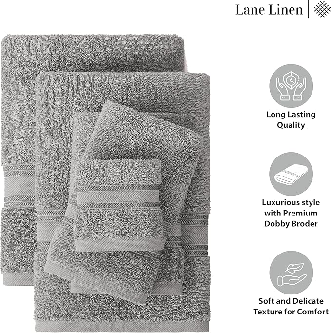 LANE LINEN Luxury Bath Towels Set - Image 6