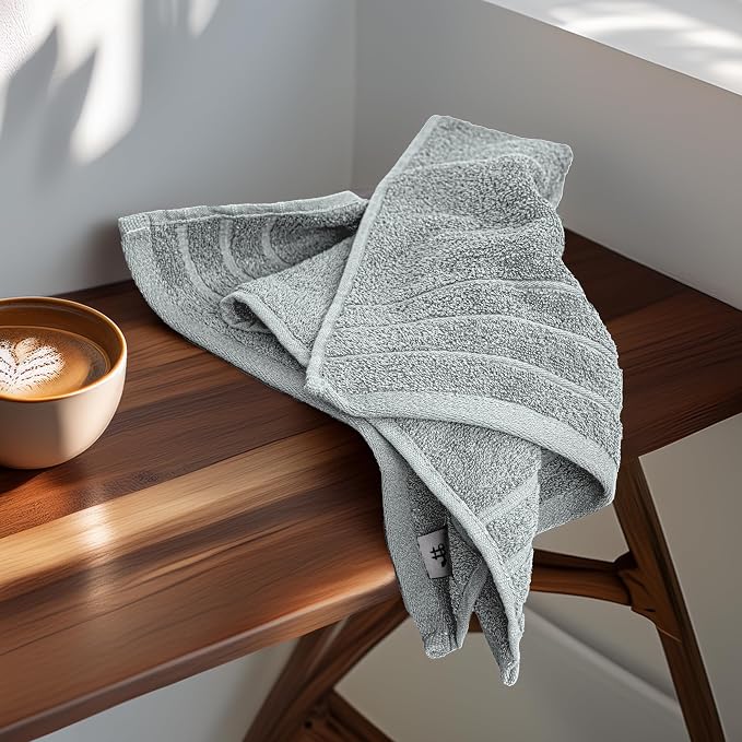 Tens Towels Pack of 6 Hand Towels, 100% Cotton, Lighter Weight, Quick to Dry - Image 7
