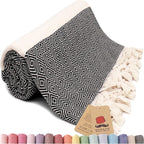 Bazaar Anatolia Turkish Beach Towel – 100% Cotton, Quick Dry, Lightweight and by BazaarAnatolia