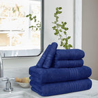 BOUTIQUO 6 Pack Cotton Towel Set, Contains 2 Bath Towels 28x55 inch, 2 Hand - Image 3