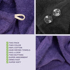 American Soft Linen 100% Cotton Hair Towels - Image 6