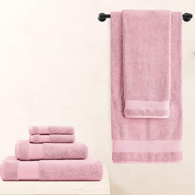 BIOWEAVES 100% Organic Cotton 700 GSM Plush Luxury Bath Towels - Image 6