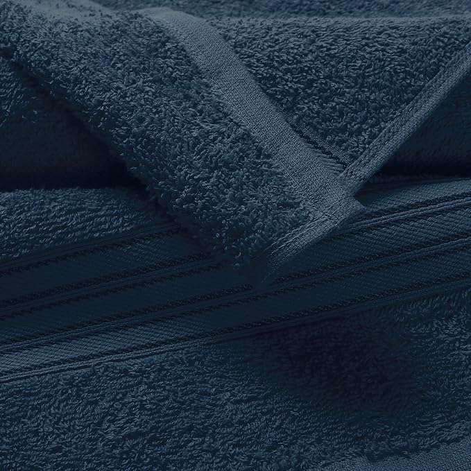 BOUTIQUO Ultra Soft 3 Pack Cotton Towel Set, Contains a Bath Towels 28x55 inch - Image 2