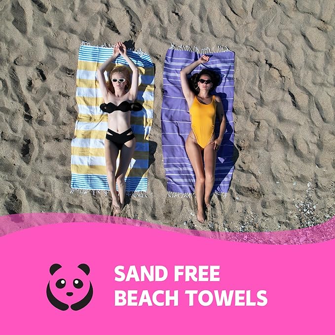 HAVLULAND Turkish Beach Towels, Oversized 40"x72" Turkish Bath Towel, Highly - Image 5