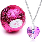 Love Potion Bath Bomb with Necklace Created with Crystal Extra Large 10 oz. - Image 5
