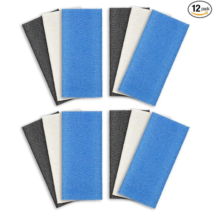 ARCH&M Exfoliating Washcloth 12 Pack Back Scrubber by ARCHM