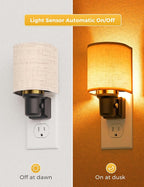 L LOHAS LED Amber Night Lights Plug into Wall, Plug in Night Light Dimmable - Image 3