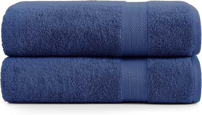 LANE LINEN 100% Durable Cotton Bath Sheets 2 Pack by LaneLinen
