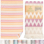 Turkish Beach Towel – 100% Cotton Quick Dry, Lightweight Oversized Beach Towel by MEBIENTOUCHEDELANATURE