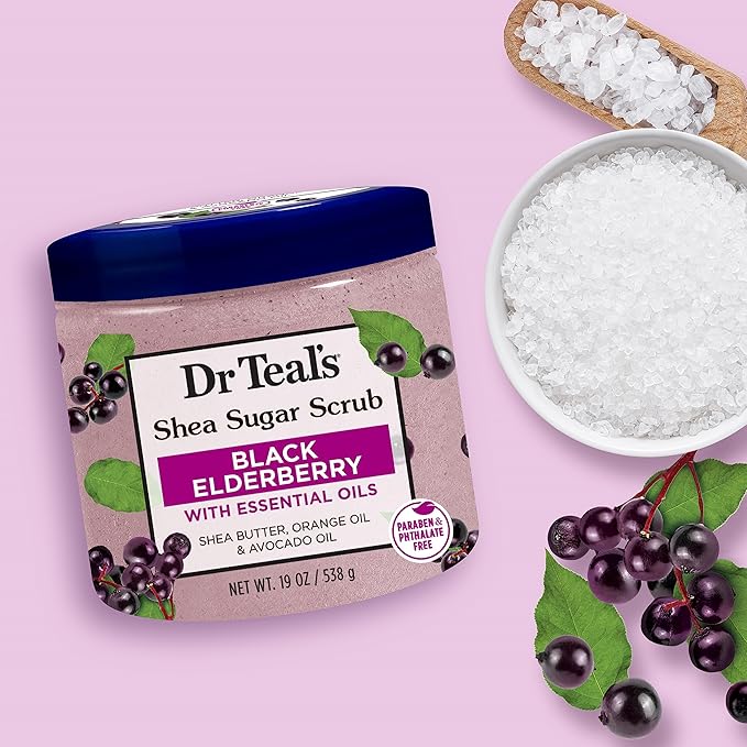 Dr Teal's Shea Sugar Body Scrub, 19 oz - Image 5