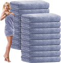 SmoothNovelty 16 Pack Microfiber Bath Towels Bulk 27'' x 60'' Oversized Size by SmoothNovelty