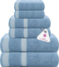 CASA COPENHAGEN Solitaire 6Pcs 100% Egyptian Cotton Large Designer Towels Gift by CASACOPENHAGEN