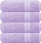 GLAMBURG Premium Cotton 4 Pack Bath Towel Set by GLAMBURG