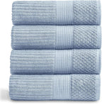 Springtree Home 100% Cotton Bath Towel Set of 4 | Super Soft & Absorbent by SpringtreeHome