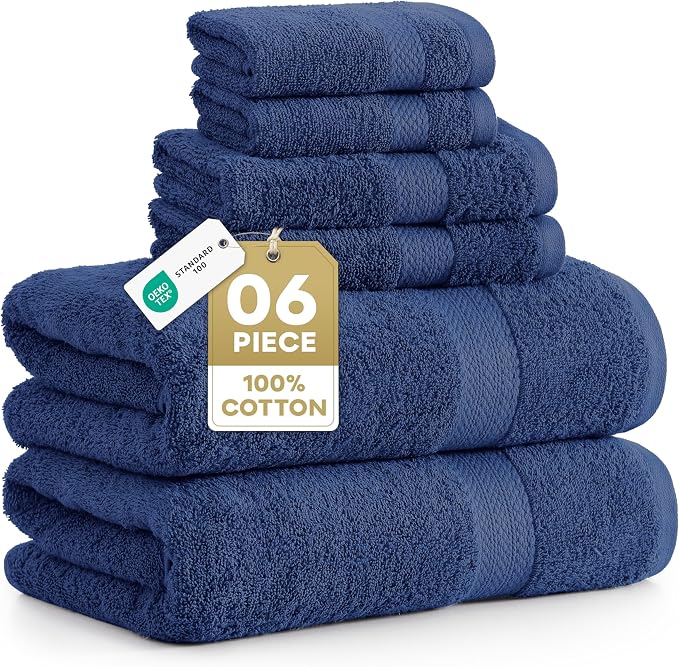 LANE LINEN Luxury Cotton Bath Towel Set by LaneLinen