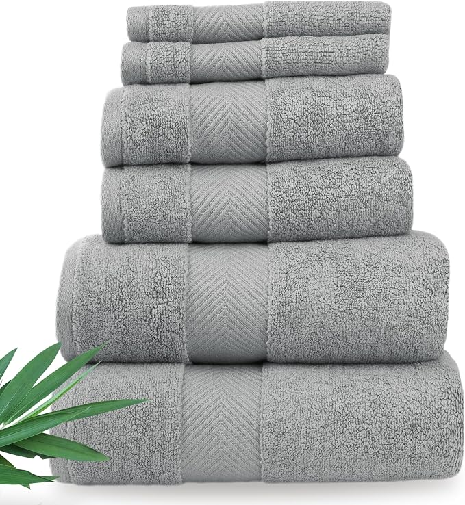 Alusa Home Ultra Soft & Plush Viscose from Bamboo Bath Towels by AlusaHome