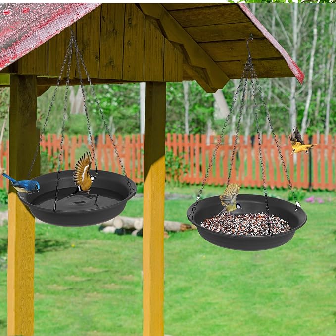 VUWEZ Hanging Bird Bath, Hanging Bird Water Feeder - Image 6