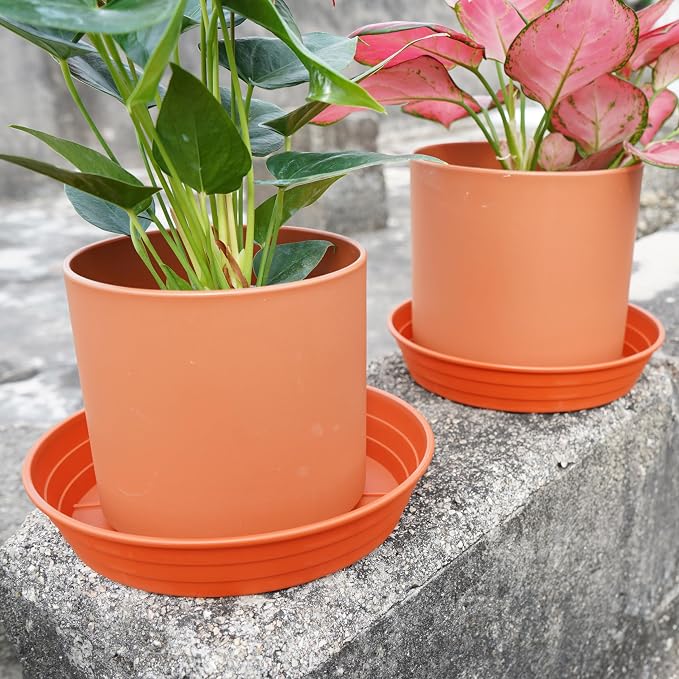 Plant Saucer 8 Inch 4 Pack 6 8 10 12 14 16 18 20 25, Plastic Plant Trays - Image 5