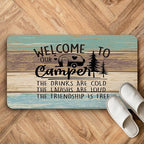 Welcome to Our Camper Soft Diatom Mud Absorbent Bath Rug 17'x30', Reversible - Image 5