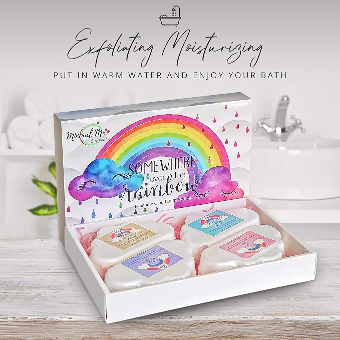 Bath Bombs - Organic Magic Rainbow Bubble Bath Bombs w/Moisturizing Shea Butter - Image 5