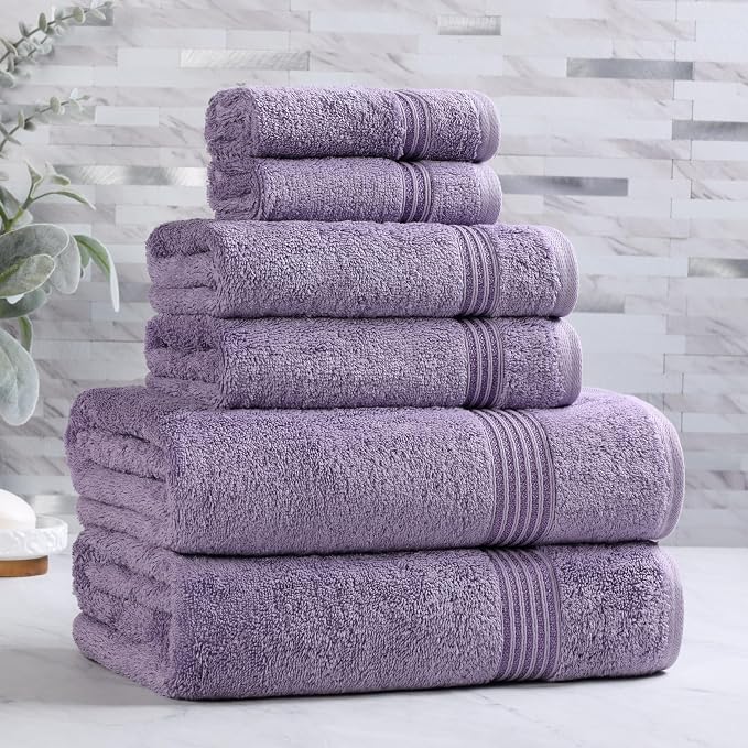 Superior Egyptian Cotton 6-Piece Towel Set, Bathroom Essentials, Towels - Image 2
