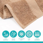Pleasant Home Bath Towels Set of 6 100% Cotton, 515 GSM | Lightweight, Soft & - Image 3