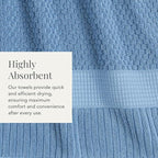 NY Loft 100% Cotton Bath Towel 4 Pack | Super Soft & Absorbent Quick-Dry Bath - Image 7