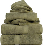 Superior Egyptian Cotton Pile 6 Piece Towel Set, Includes 2 Bath, 2 Hand by SUPERIOR