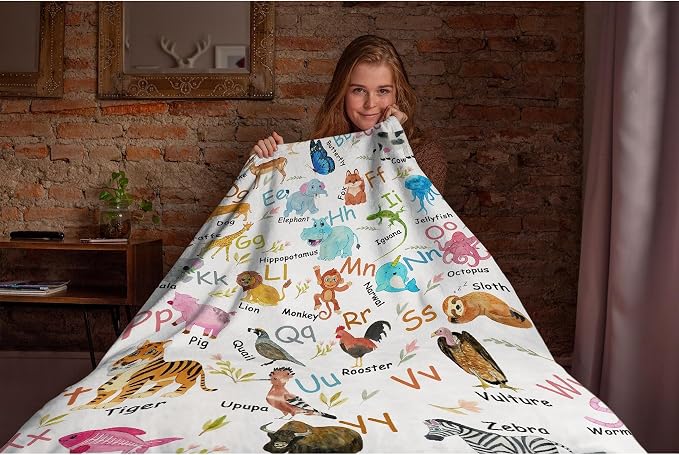 Animal Fruit Flannel Fleece Blanket Throw Couch Microfiber Soft Cozy - Image 5