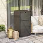 Outsunny Outdoor Towel Rack & Pool Storage Cabinet/Hot Tub Accessory Storage - Image 9