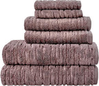 SKL Home CloudSoft 100% Cotton Luxury 6-Piece Towel Set, 600 GSM, Ultra Plush & by SKLHomebySaturdayKnightLtd