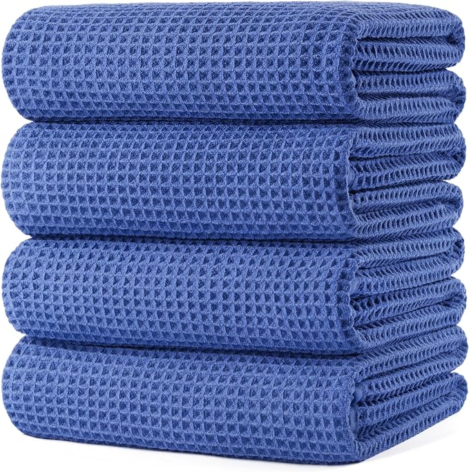 POLYTE 430 GSM Microfiber Oversize Quick Dry Lint Free Bath Towel, 60 x 30 in by Polyte