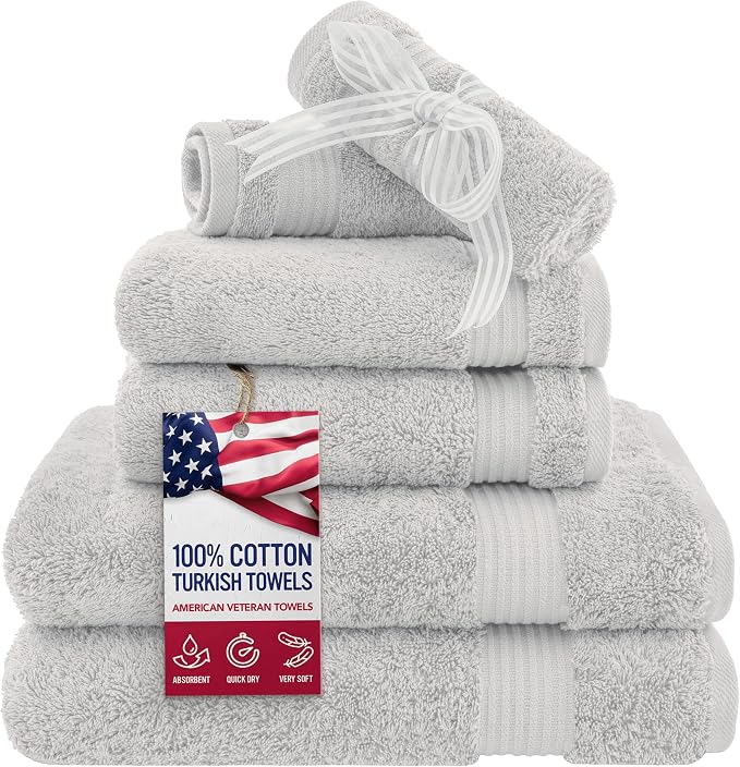 American Veteran Towel, 6 Piece Towel Set by AmericanVeteranTowel