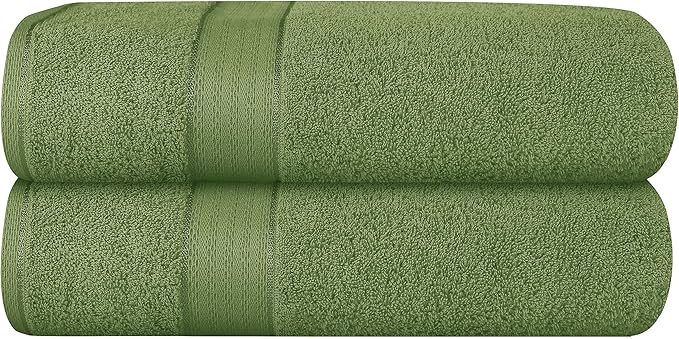 GLAMBURG 700 GSM Premium Cotton 2-Pack Oversized Extra Large Bath Sheet Set by GLAMBURG