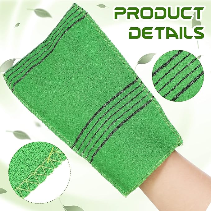 12 Pcs Exfoliating Washcloth, Korean Exfoliating Mitt Colorful Korean - Image 4