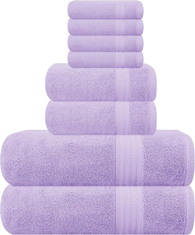 GLAMBURG Ultra Soft 8-Piece Towel Set by GLAMBURG