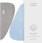 American Soft Linen 100% Cotton Hair Towels - Image 5