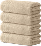 Avalon Towels Bath Towels Set of 4, Size 30 x 60 Inches, Highly Soft and by AvalonTowels