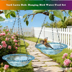 4 Pack Super Value Hanging Plastic Bird Baths and Feeders - Image 2
