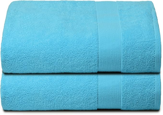 Belizzi Home Premium Cotton Oversized 2 Pack Bath Sheet 35x70-100% Pure Cotton by Unknown