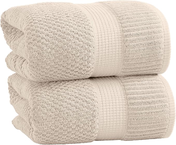 NY Loft 100% Cotton 2 Pack Bath Sheet Towel Set | Super Soft & Absorbent by NYLoft