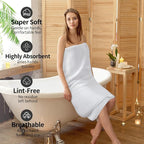 Microfiber Waffle Bath Towels, 4 Pieces, Fast Drying, Lint Free 430 GSM - Image 4